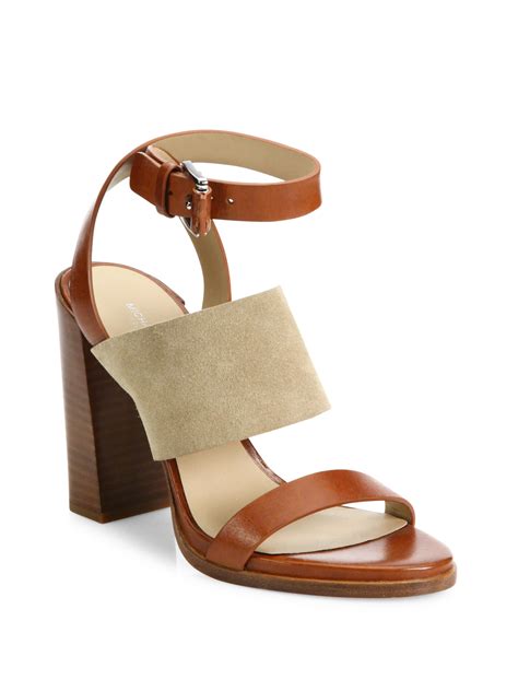 michael kors suede sandals